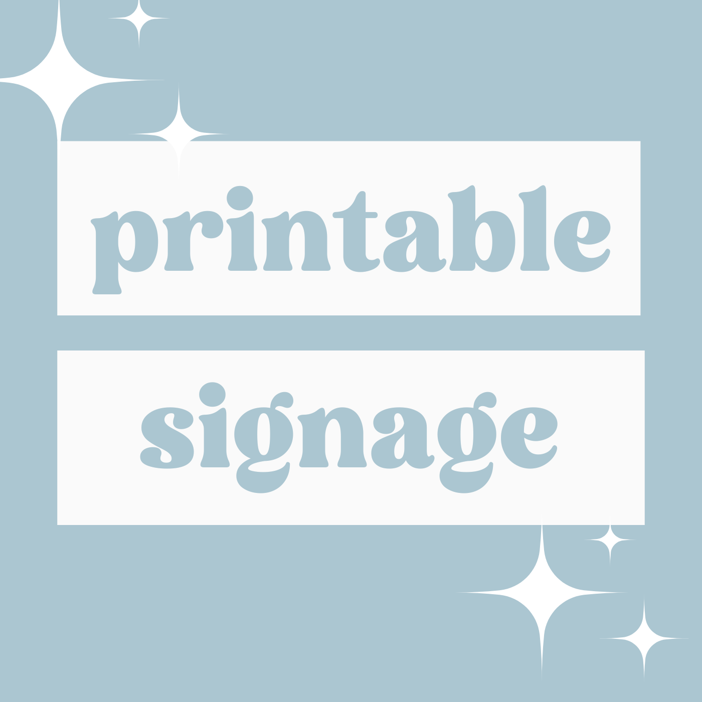 Printable Banners & Signage